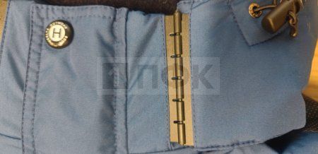 Крепление капюшона 80мм*26мм 2 части цв черный (уп 100шт)