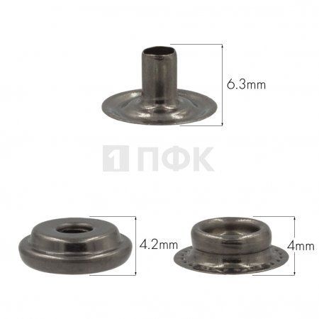 3 Части кнопки для одежды 15мм №61 латунь цв никель тем (уп 720шт) STRONG 3 Части кнопки для одежды 15мм №61 латунь цв никель тем (уп 720шт) STRONG