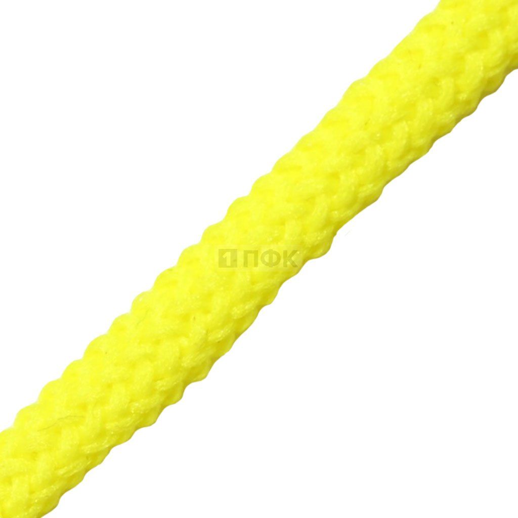 Шнур для одежды 10мм 100% Х/Б цв лимон (уп 100м/1000м)