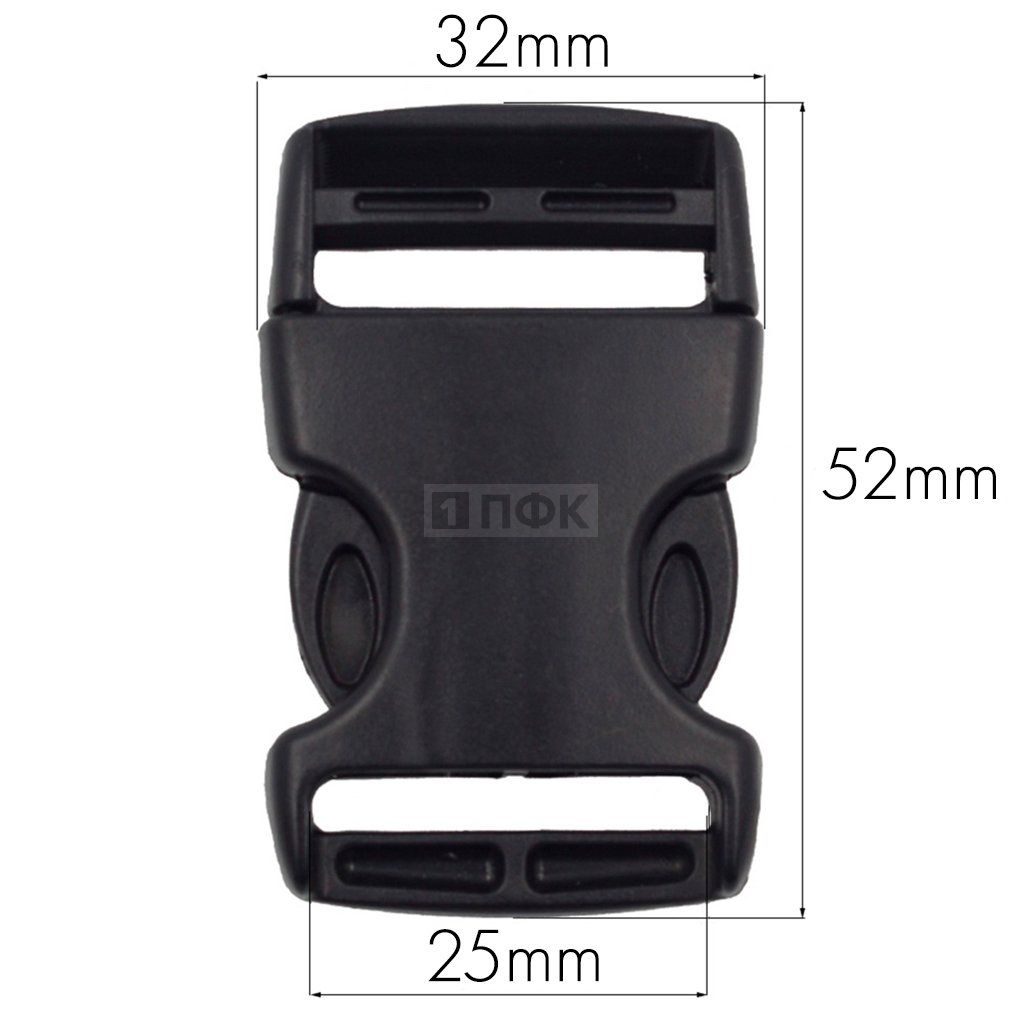 Фастекс Ф-25/1(защелка-трезубец) ПФЛ 25мм цв черный (уп 1000шт) — ПФКР Фастекс Ф-25/1(защелка-трезубец) ПФЛ 25мм цв черный (уп 1000шт)