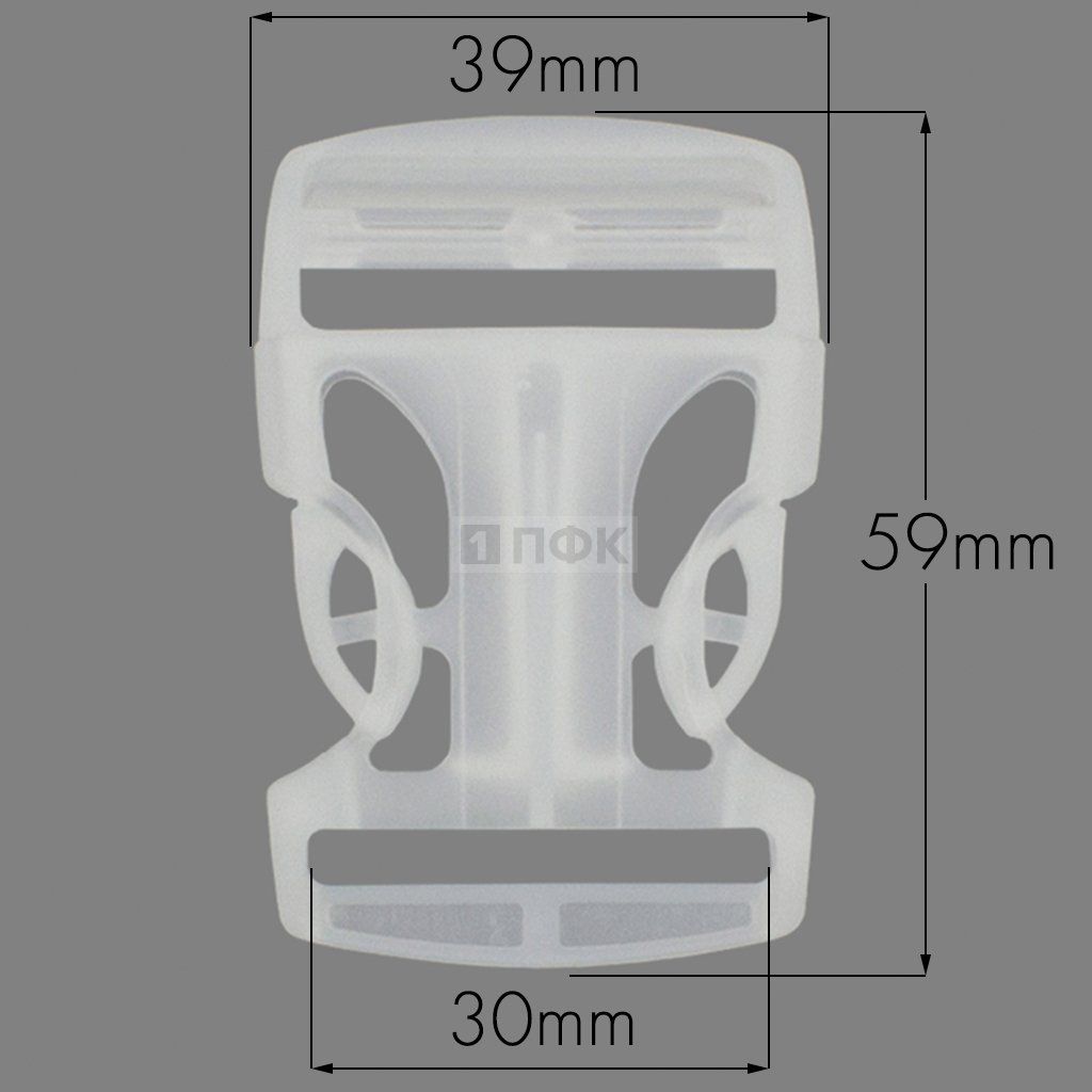 Фастекс Ф-30/3 (защелка-трезубец) ПП 30мм цв прозрачный (уп 1000шт) — ПФКР Фастекс Ф-30/3 (защелка-трезубец) ПП 30мм цв прозрачный (уп 1000шт)