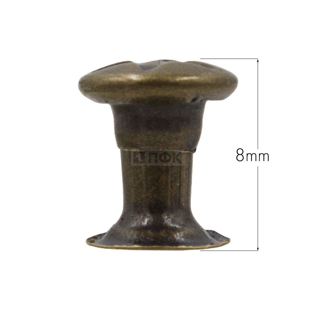 Хольнитены 6мм "звезда" латунь цв антик (уп 10000шт)