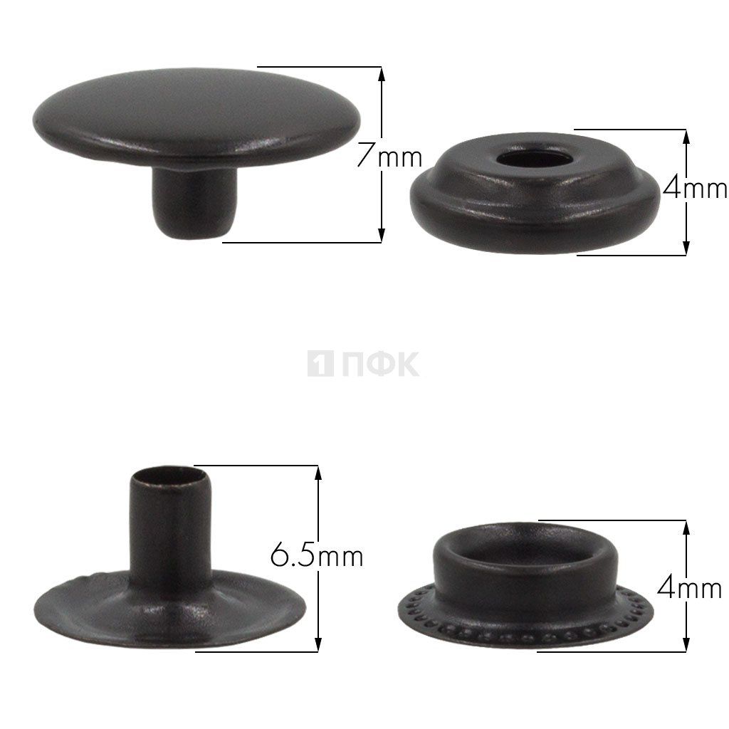 Кнопка для одежды 15мм №61 латунь цв оксид (уп 720шт) NEW STAR