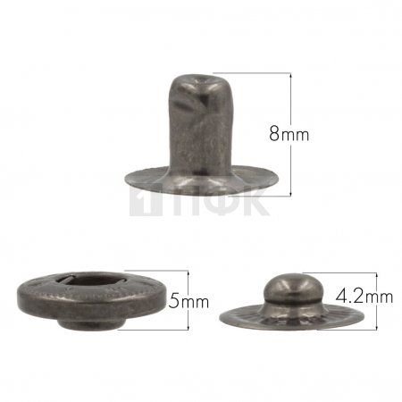 3 Части кнопки для одежды 15мм Альфа нерж цв никель тем (уп 720шт) DNG 3 Части кнопки для одежды 15мм Альфа нерж цв никель тем (уп 720шт) DNG