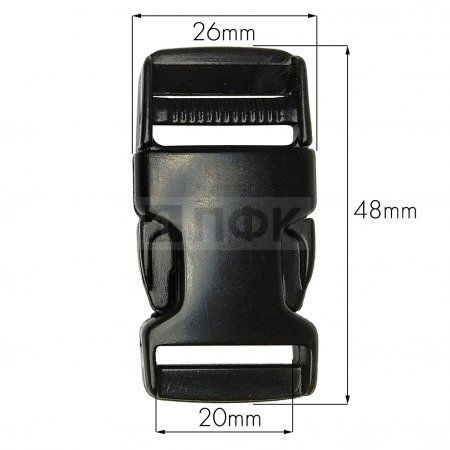 Фастекс (защелка-трезубец) ПП 25мм цв черный (уп 3200шт) Фастекс (защелка-трезубец) ПП 25мм цв черный (уп 3200шт)