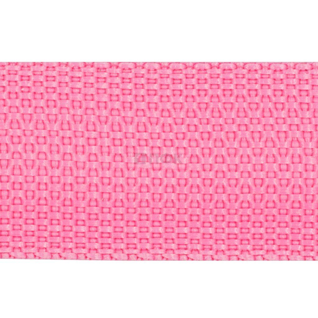 Стропа текстильная (лента ременная) 25мм 17,5 гр/м цв 800 розовый (рул 50м/уп 3000м)