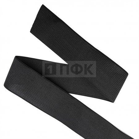 Резинка вязанная 60мм 18 гр/м цв черный (рул 40м/уп 200м)